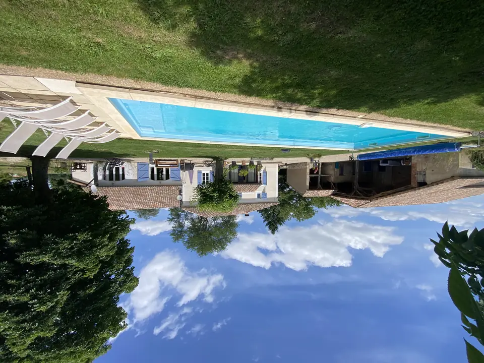 The house and garden at Lasclottes