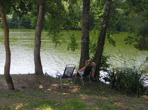 Relaxing beside the river