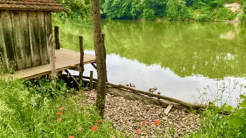 River beach
